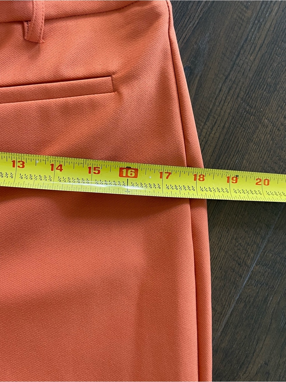 RACHEL ZOE Orange Contemporary Ankle Pants Preppy Classic Straight Leg Size 10 - Picture 7 of 8